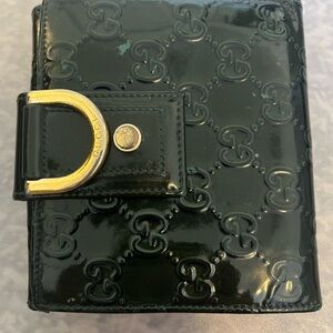 Gucci Dark Green Wallet with Gold Accent